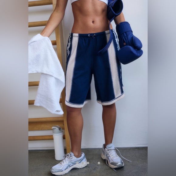 Free People Movement Way To Go Shorts in Navy - Picture 4 of 14